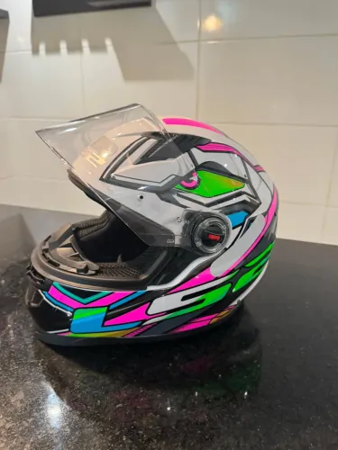 CAPACETE LS2 FF358 CLASSIC XDRON ROSA