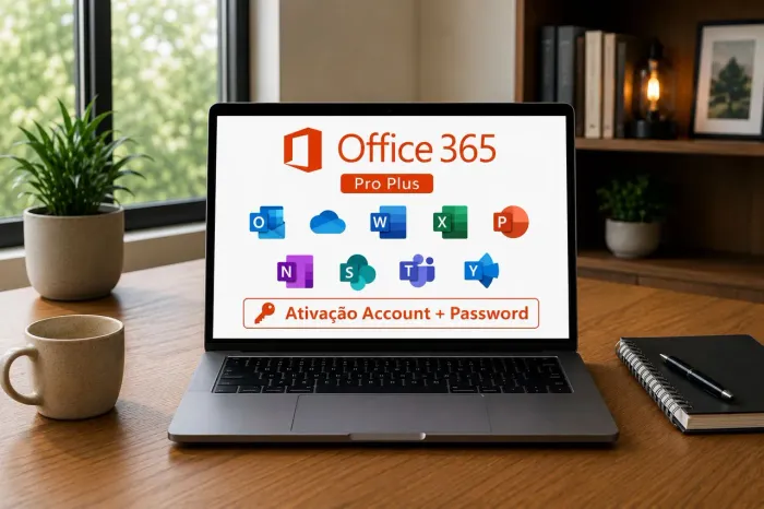 1 PC Chav Ativ 1 Ano Office 365 Pro Plus