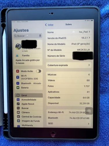 iPad (9ª geração) 64GB