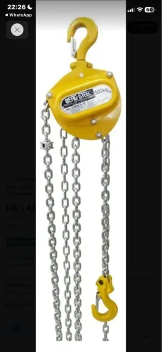 Vendo talha da beag-steel ,500 kg 3 metros