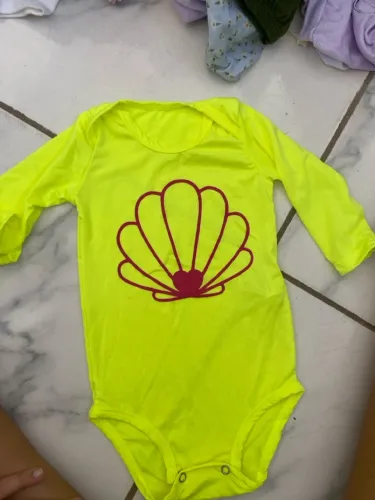 Maio de praia bebê menina novo 