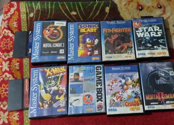 Jogos de master system  em bom estado cada 1 tem um valor