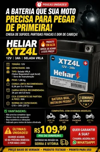 BATERIA PARA MOTO - PARA SAIR LOGO
