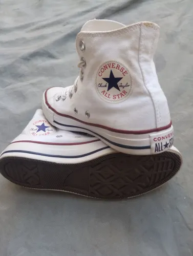Tênis Converse Chuck Taylor All Star branco cano alto Original - Ótimo Estado tamanho 35