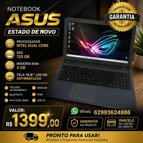 Notebook Asus Seminovo Pronto para usar