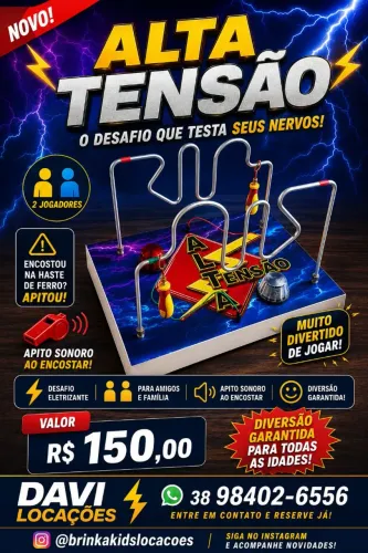 Alta Tensão (brinquedo para locação)