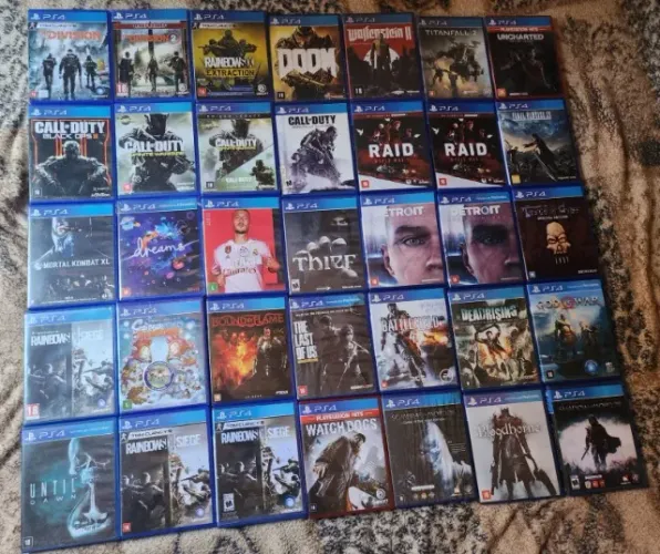 Jogos de PS4, 60 reais cada jogo