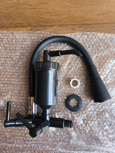 Torneira Gourmet Flexível para Cozinha com Filtro e Duplo Jato (Refil Instalado)