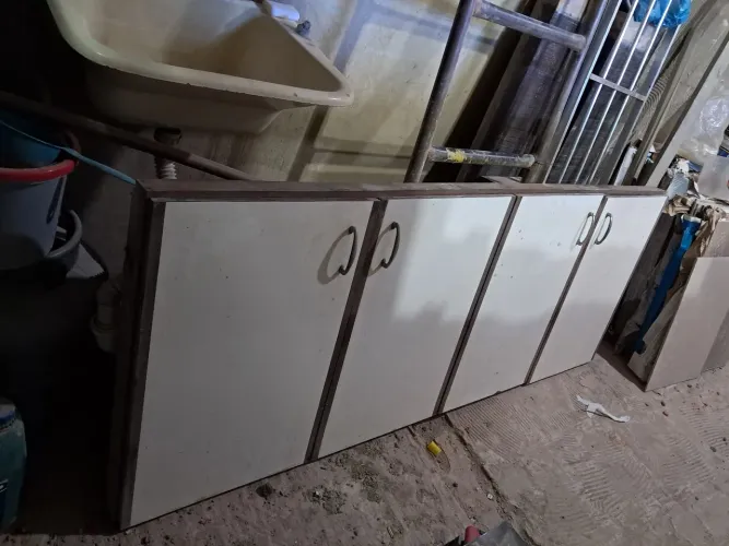 Moldura e portas de armário de cozinha-retirada imediata