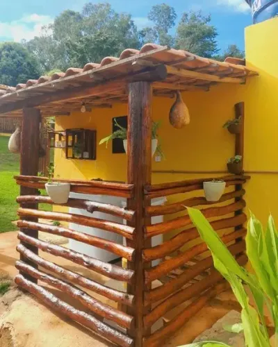 Área externa madeira