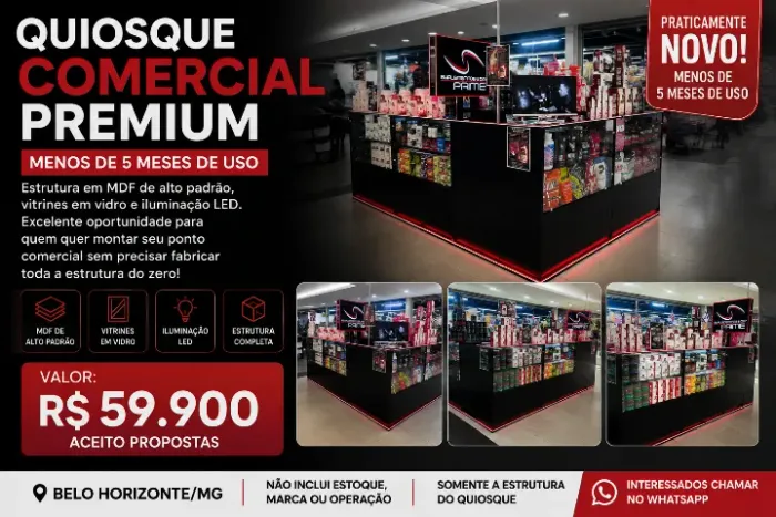 VENDO QUIOSQUE PRONTO PRA SHOPPING