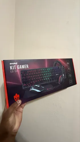 Kit Gamer 4 em 1 Evolut EG-54 - Teclado + Mouse + Headset + Mousepad ?