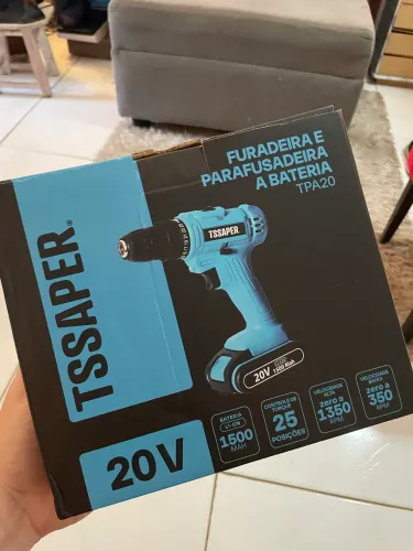Furadeira E Parafusadeira A Bateria 20v Tssaper Tpa20