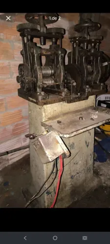 Laminador duplo elétrico fios e chapa