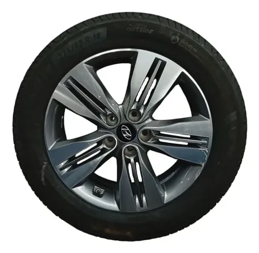 Roda e Pneu Hyundai Ix35 2017 2018 225/55 R18 Cor Preta