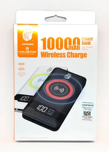 Carregador PowerBank Wirelless Sem fio Pineng / HMaston Pn-886 10000mah Usb Novo na Caixa