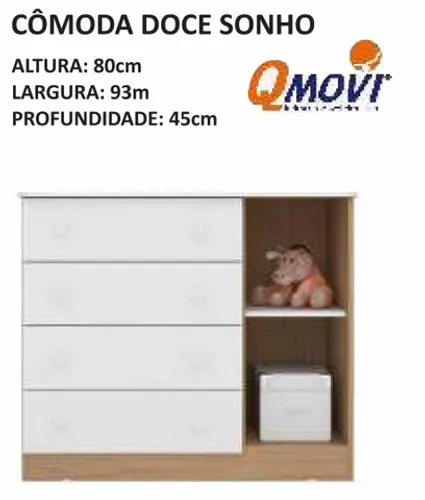 Cômoda infantil nova montagem grátis