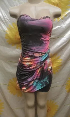 vestido lez a lez mix estampas tqc tam p