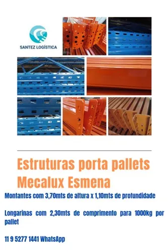 Porta Pallet a venda, lote grande. 11 9 6311 3056 whatsapp