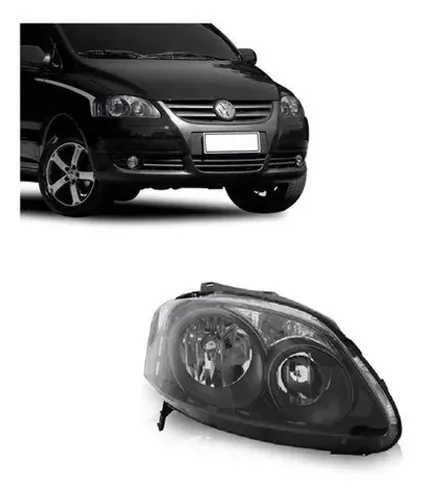 Farol Mascara Negra Fox Crossfox Spacefox 2008 2009 2010
