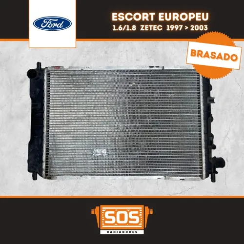 Radiador Ford Escort Europeu (Brasado) 1997/2003