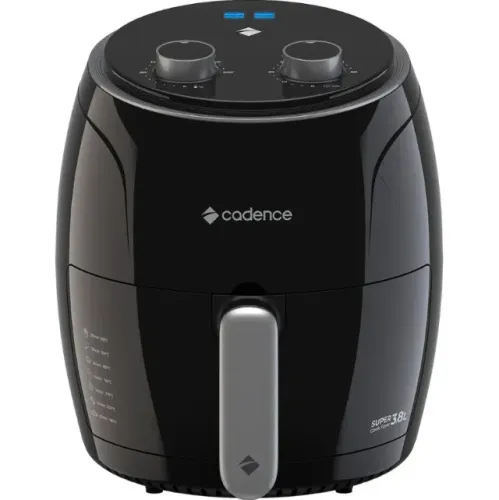Fritadeira Air Fryer Cadence FRT410 3,8L, 1300W, Preto - 110V (NOVO)