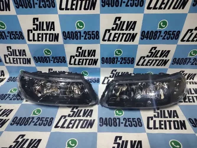 par farol gol g3 foco duplo mascara negra 2001 2002 2003 2004 2005 novo importado