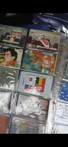 Cartões telefônicos de Fórmula 1 Airton senna