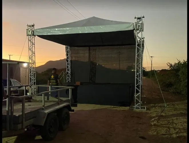 Aluguel palco 5x5 6x4 4x4 3x3 