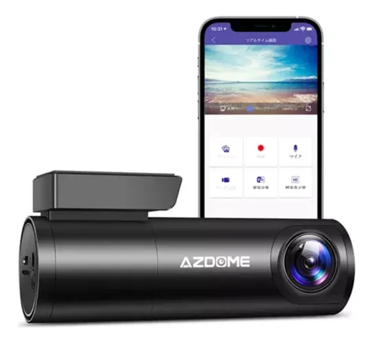 Câmera Veicular Azdome M300 + Cartão de Memória 64GB