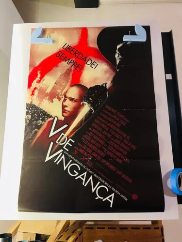Pôster original de cinema V de Vingança