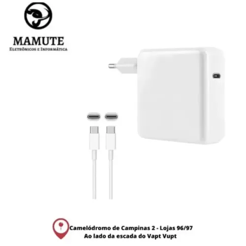 Fonte Carregador Para Mac-book Pro 2016 2017 87w Usb Tipo C