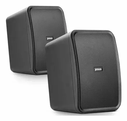 Par De Caixa Som Passiva Hs-5 Outdoor Frahm 120w Rms 5 Polegadas Cor Preto