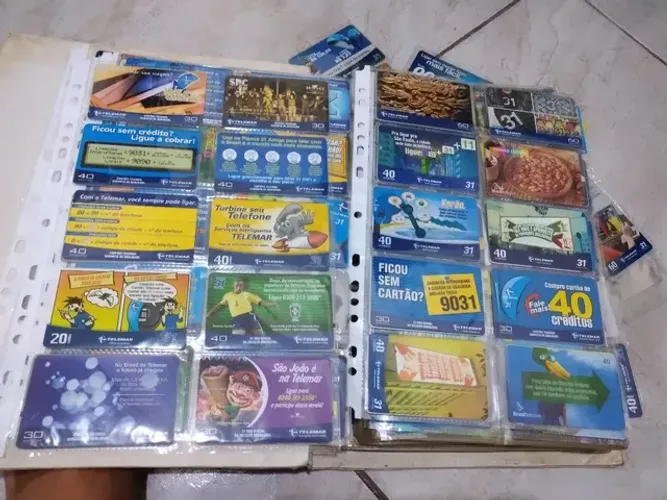 Cartões telefônicos para colecionador 