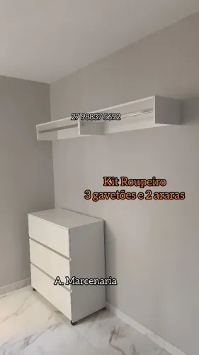 Kit roupeiro mdf 