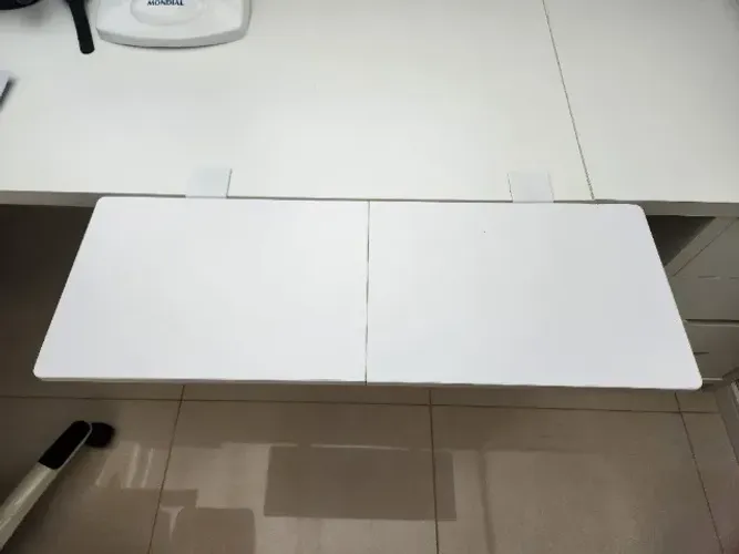 Extensor de mesa dobrável branco