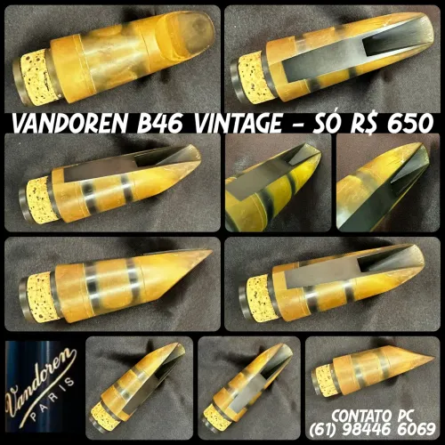 Boquilha Vandoren B46 Vintage Original para Clarinete 