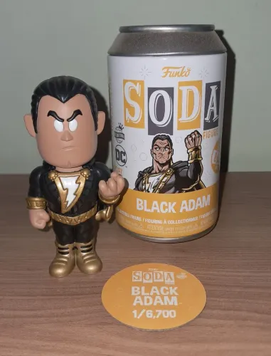 Funko Soda Adão Negro DC Comics (aberto regular)