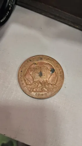 Moeda rara 1968 United California Bank Token Atlantic Whittier