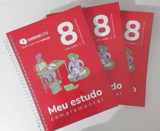 Livros coleção GEEKIE ONE 8° ano, volumes 1,2 e 3