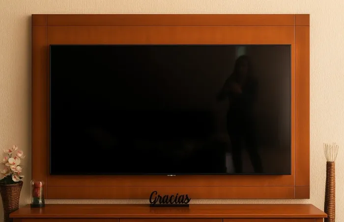 Painel para TV em madeira 