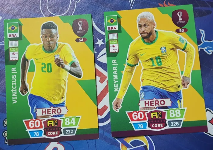 2 Cards Da Copa Neymar E Vini Jr Panini Adrenalyn XL