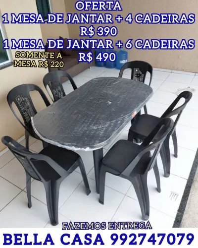 OFERTA CADEIRAS DE PLASTICO (JANTAR) HH SS ENTREGA HOJE
