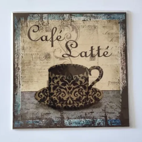 PLACA DECORATIVA TEMA CAFÉ - PRODUTO PRONTA ENTREGA
