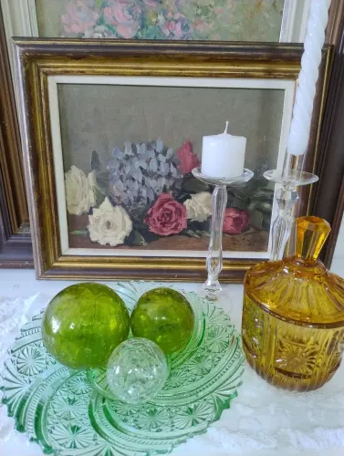 Bolas decorativas de vidro soprado 