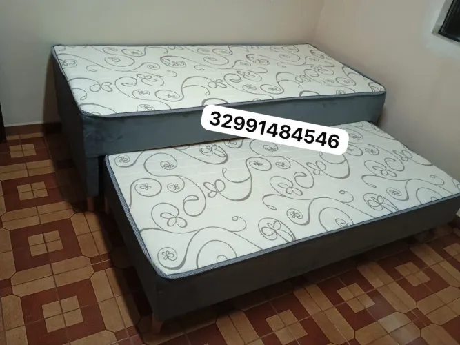 Cama Box Solteiro com Cama Auxiliar