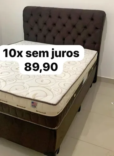 Cama box colchão molas