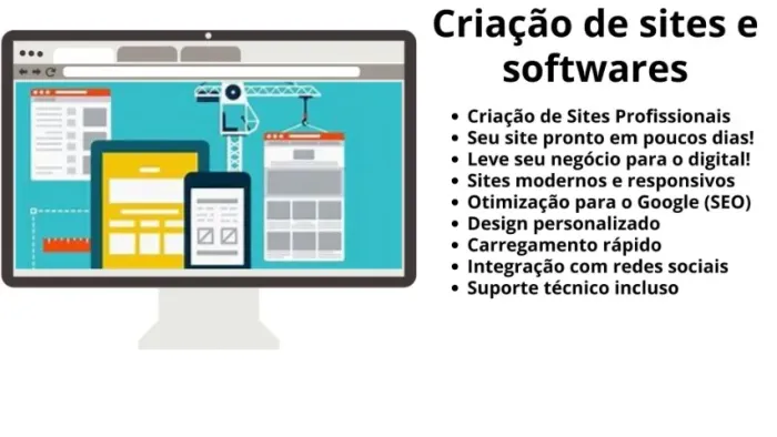 Criação De sites e Softwares para empresa e serviços