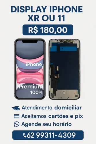Display IPhone 11 + Película - Instalado