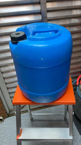 Bombona Galão 20 litros Azul Redonda Reciclado Para Água Liquidos